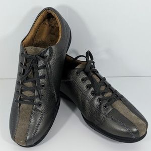 Taos Leather Pewter Metallic Sneakers Oxfords 9M